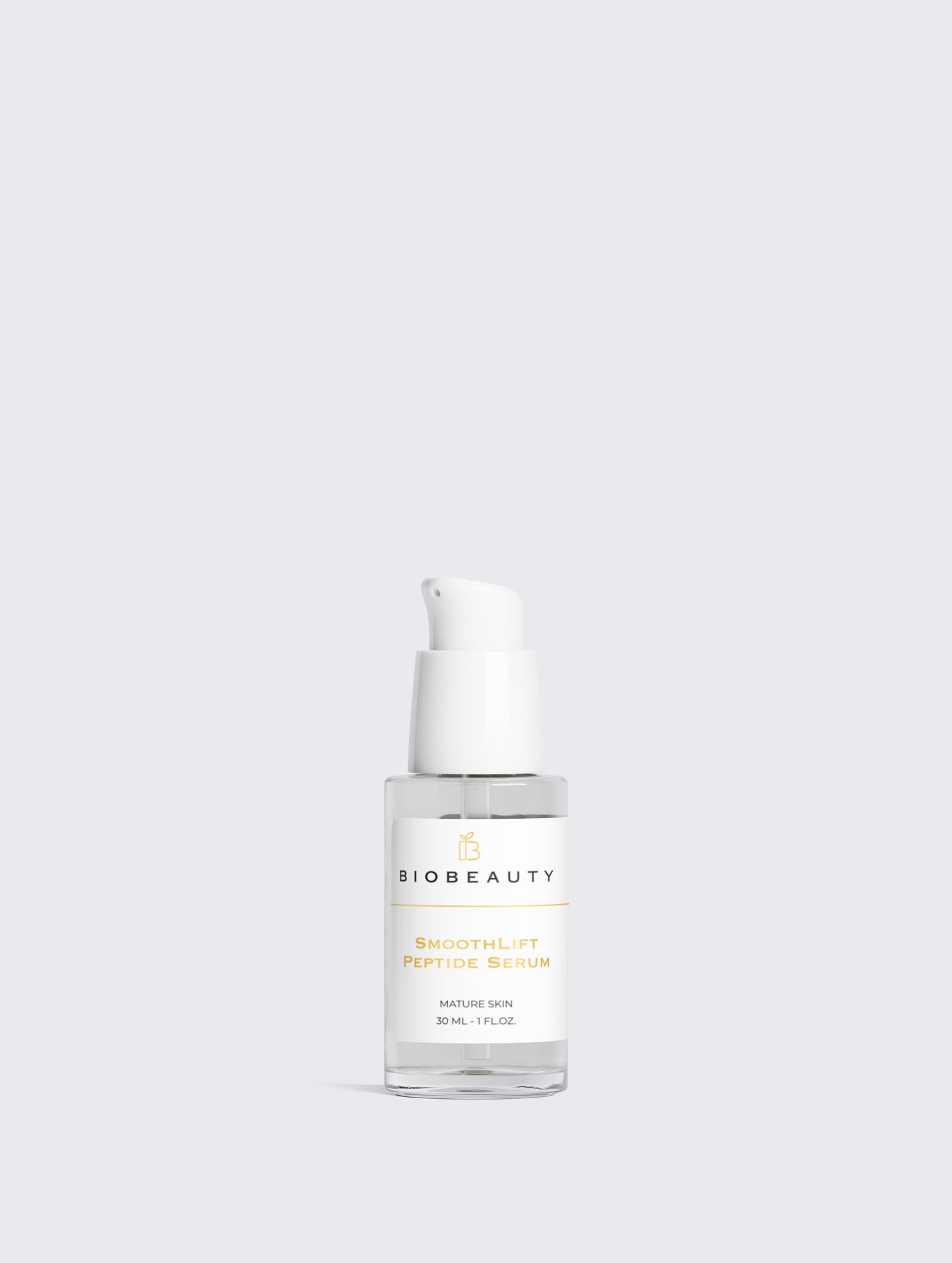 SmoothLift Peptide Serum bottle for hydrating and energising tired skin