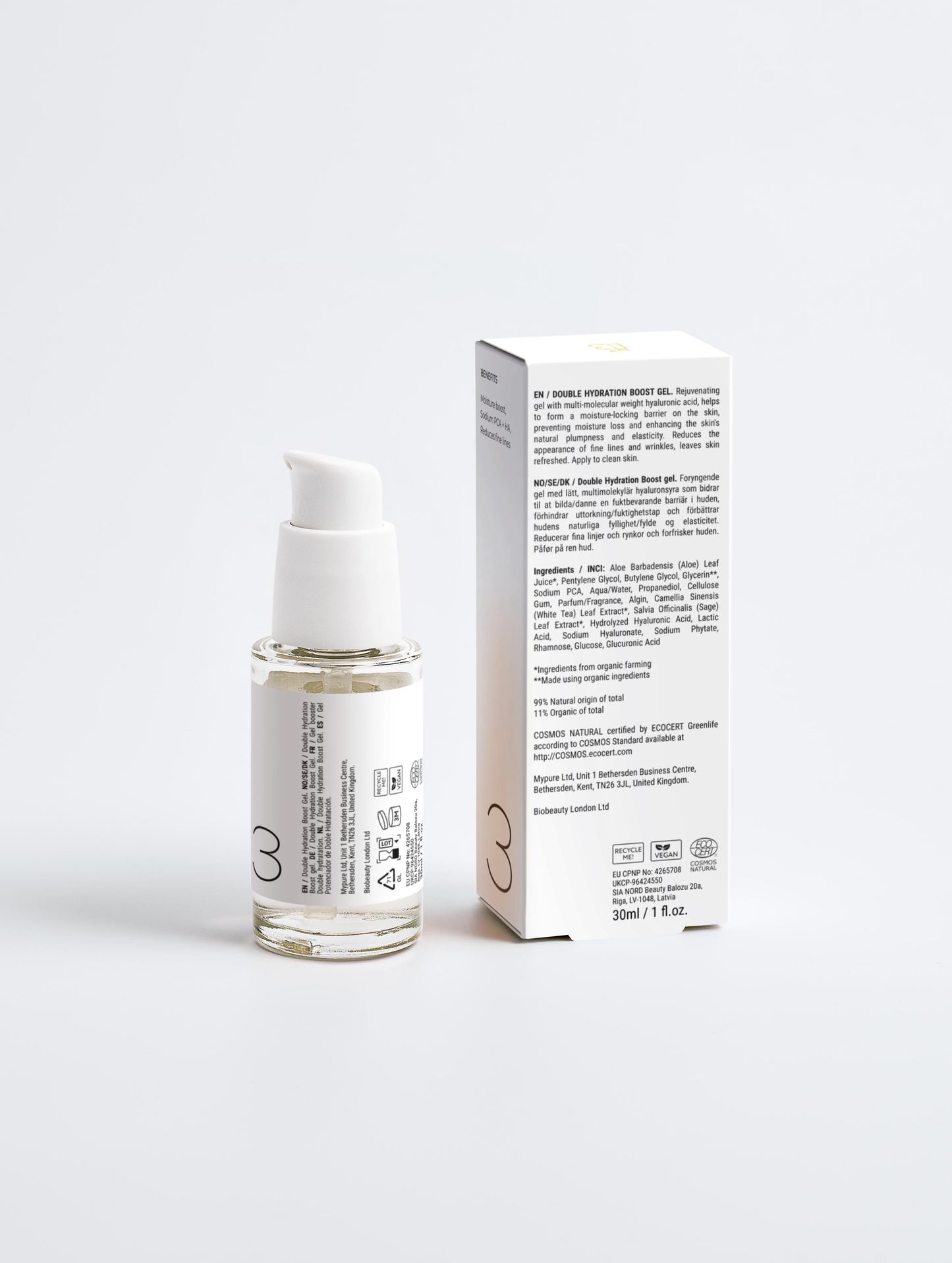 SmoothLift Peptide Serum bottle for hydrating and energising tired skin